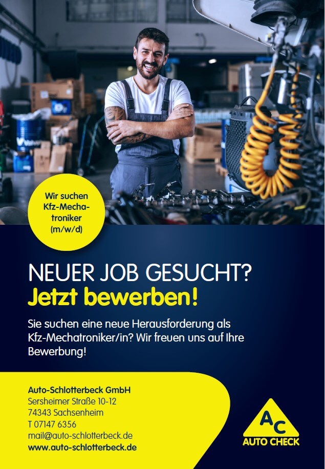 Bewirb dich bei Auto Schlotterbeck Bild: Bewirb dich bei Auto Schlotterbeck